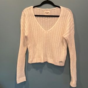 Abercrombie white sweater 💥